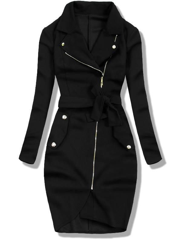 Černé šaty na zip