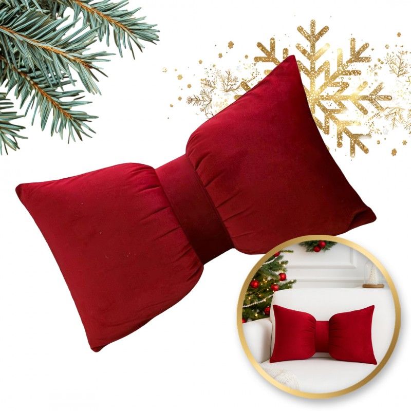 Vánoční polštář Mašle 30x50 cm