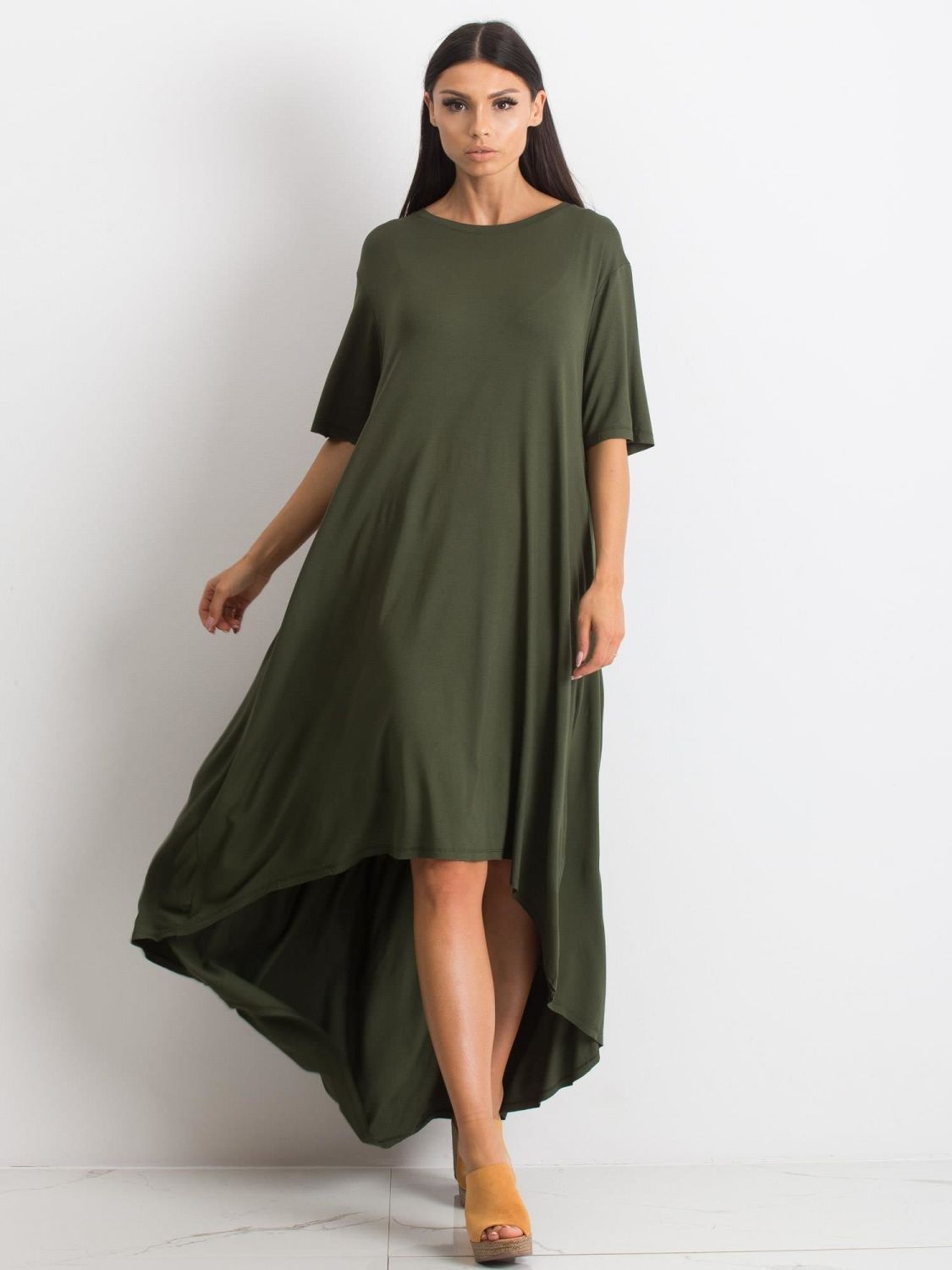 Khaki oversized šaty