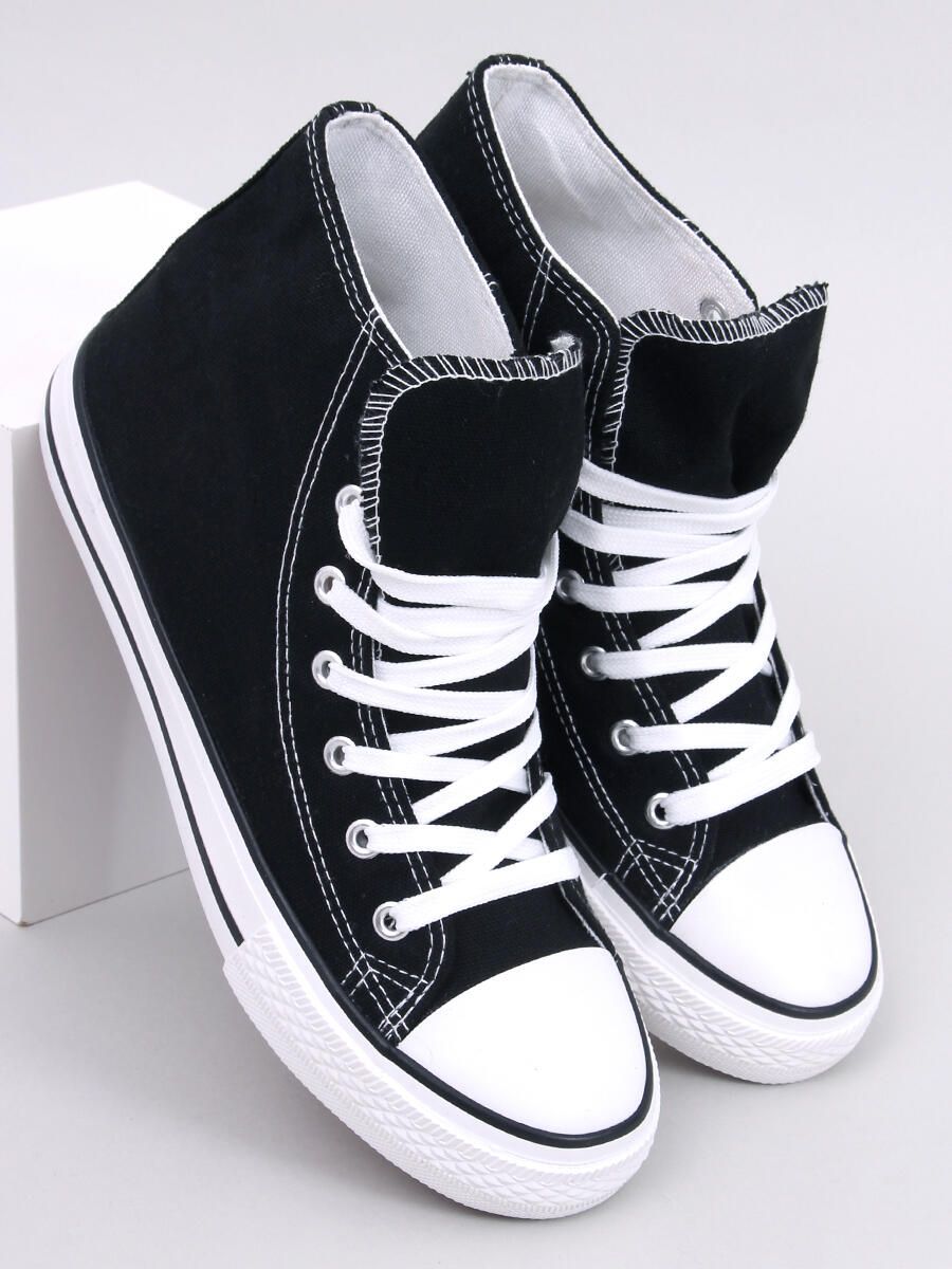 Klasické plátěné tenisky černé