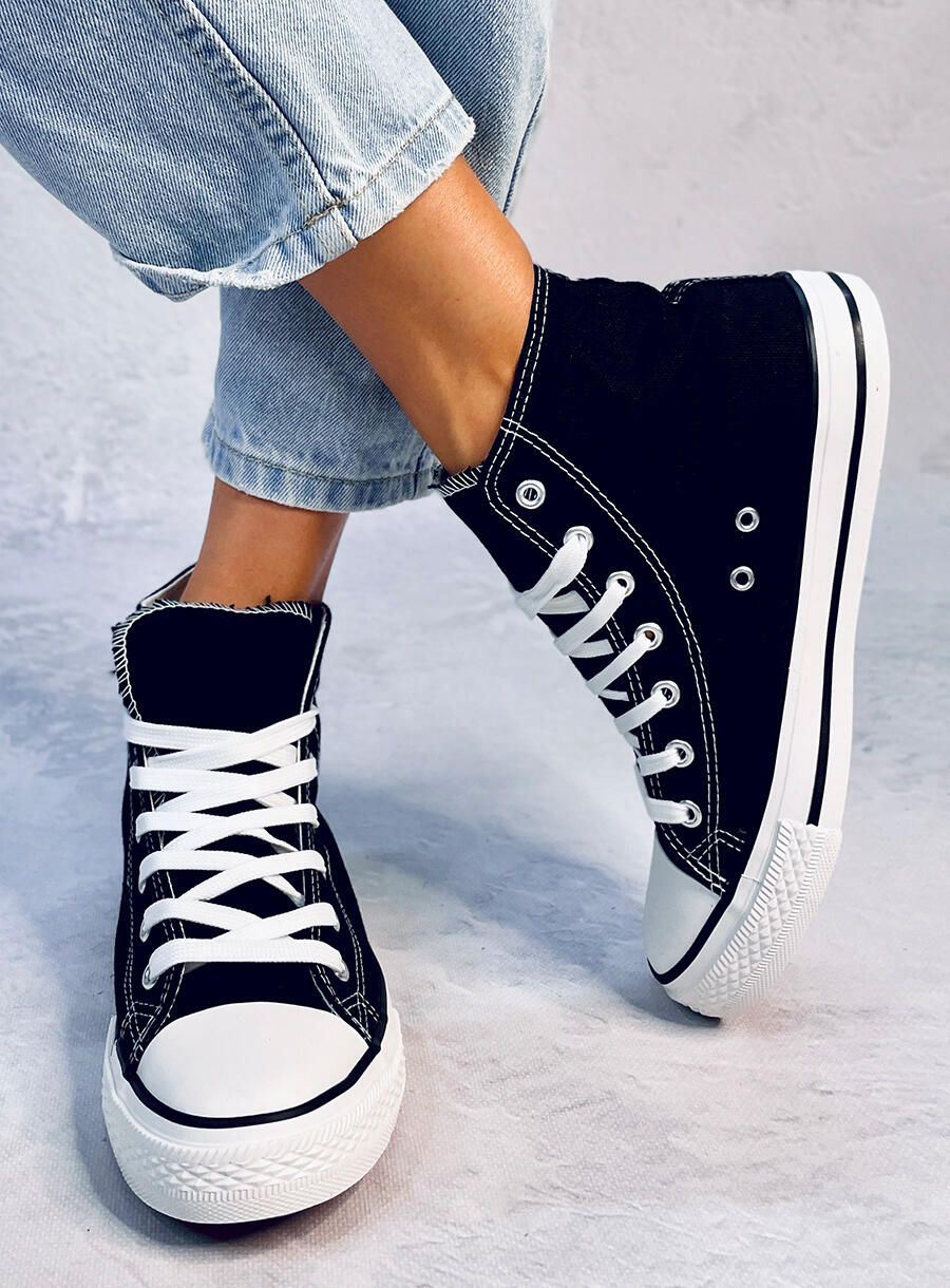 Klasické plátěné tenisky černé