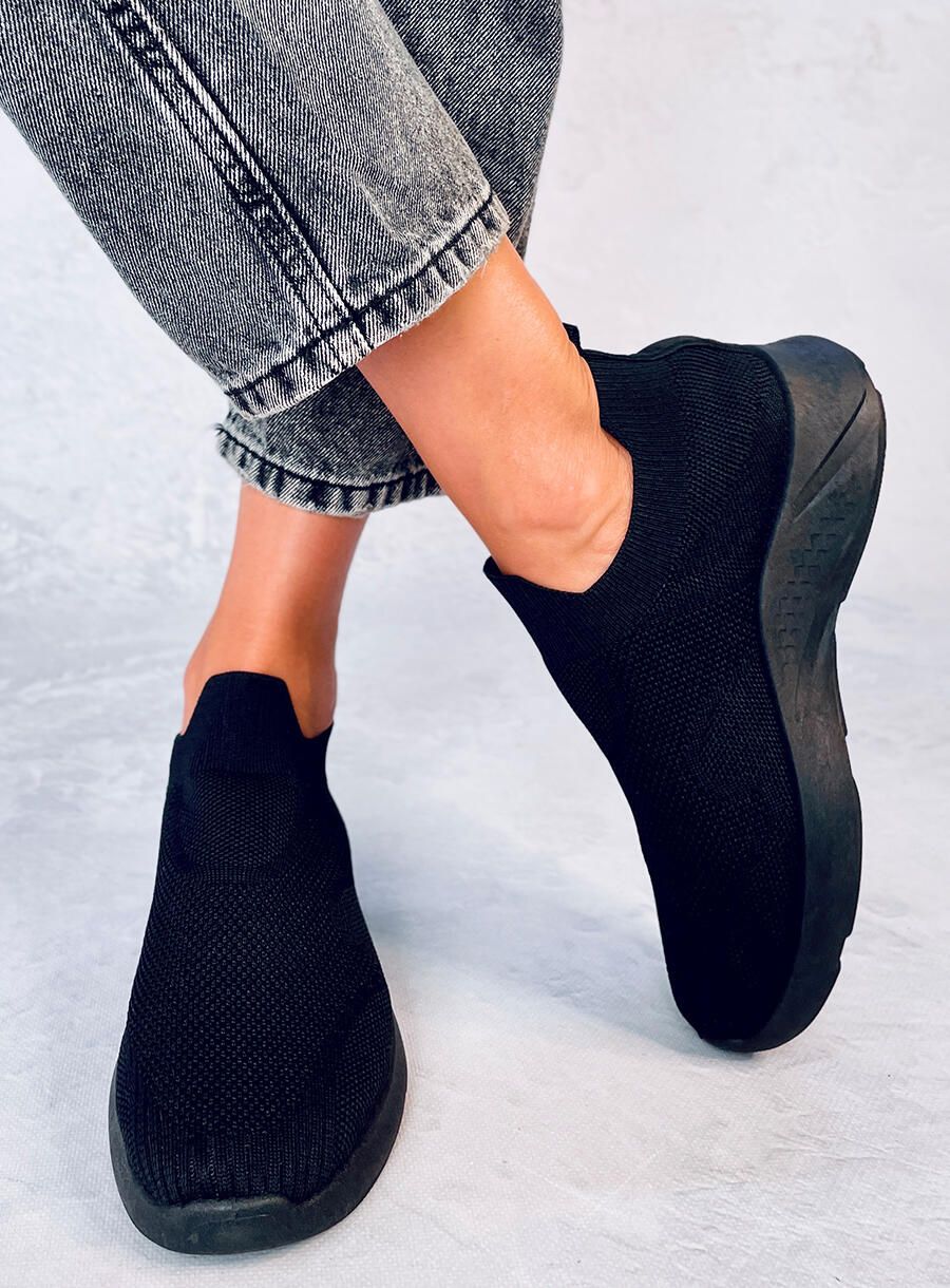 Tenisky typu slip-on černé