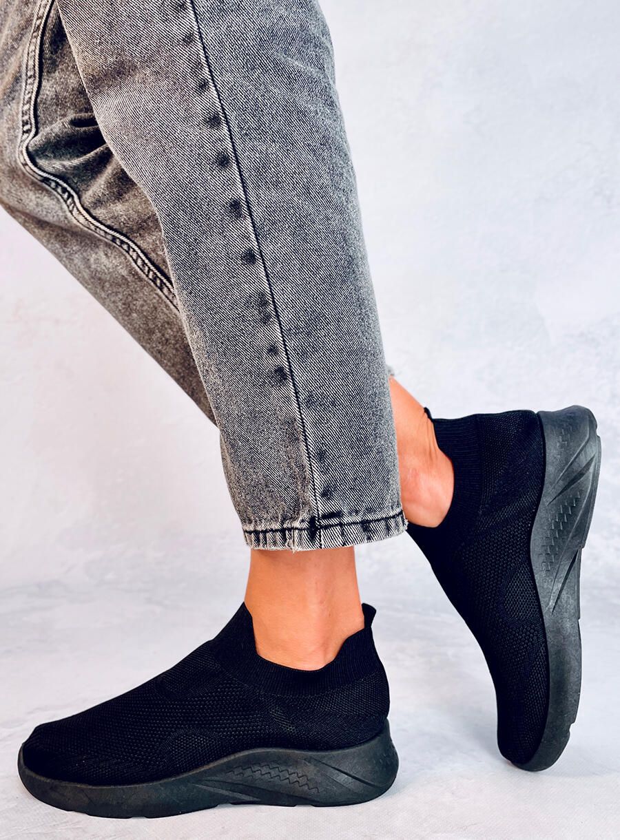 Tenisky typu slip-on černé