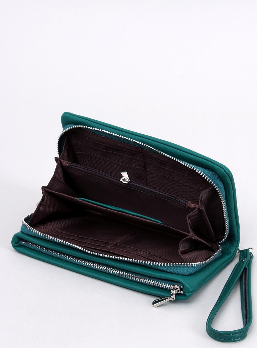 Dámská peněženka z ekokůže zelená