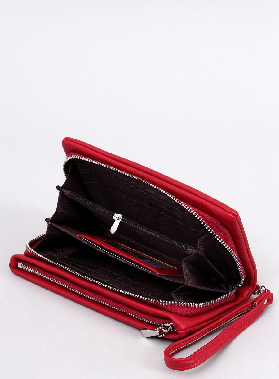 Dámská peněženka z ekokůže červená