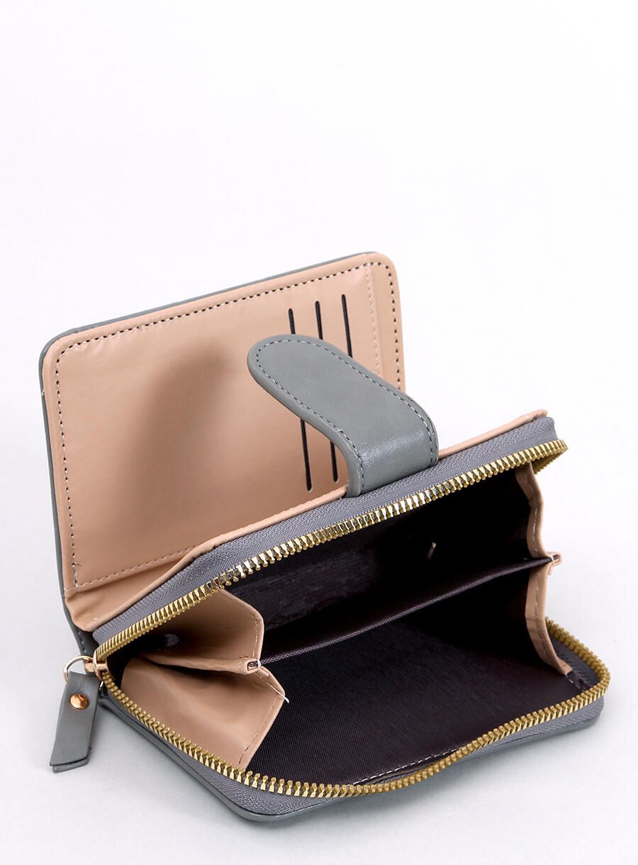 Malá dámská peněženka šedá