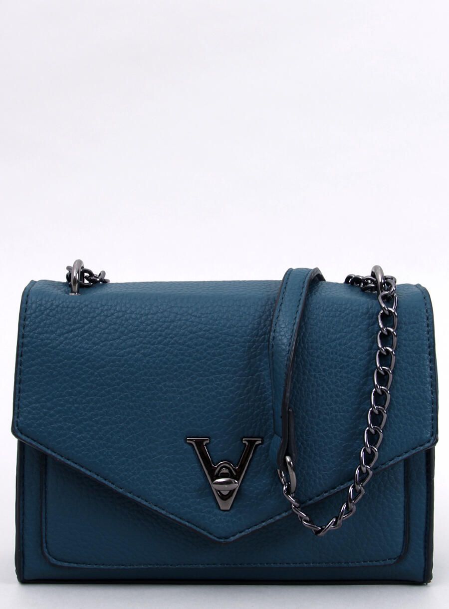 Malá modrá listová kabelka