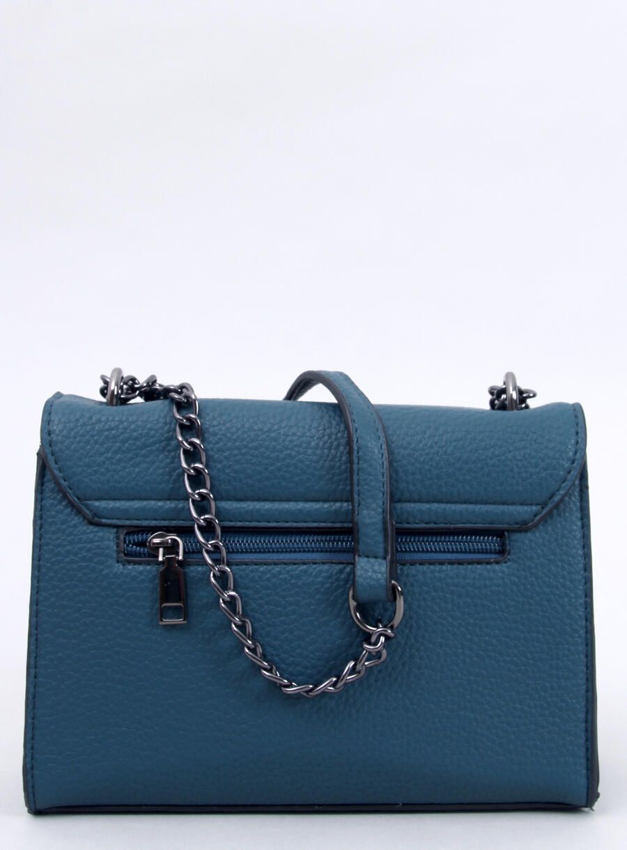 Malá modrá listová kabelka