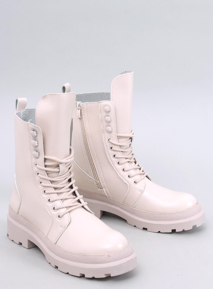 Boty na platformě INES béžová