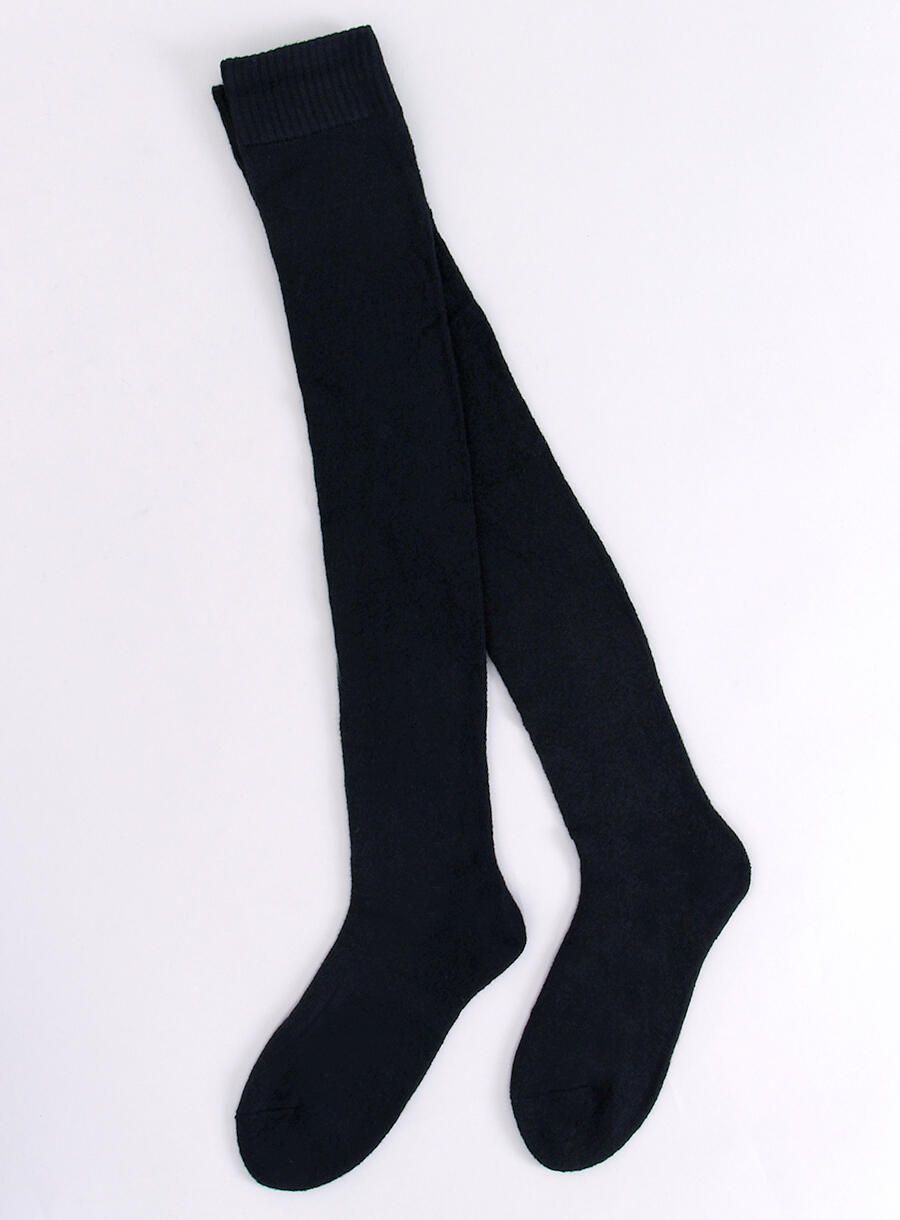 Černé vlněné nadkolenky