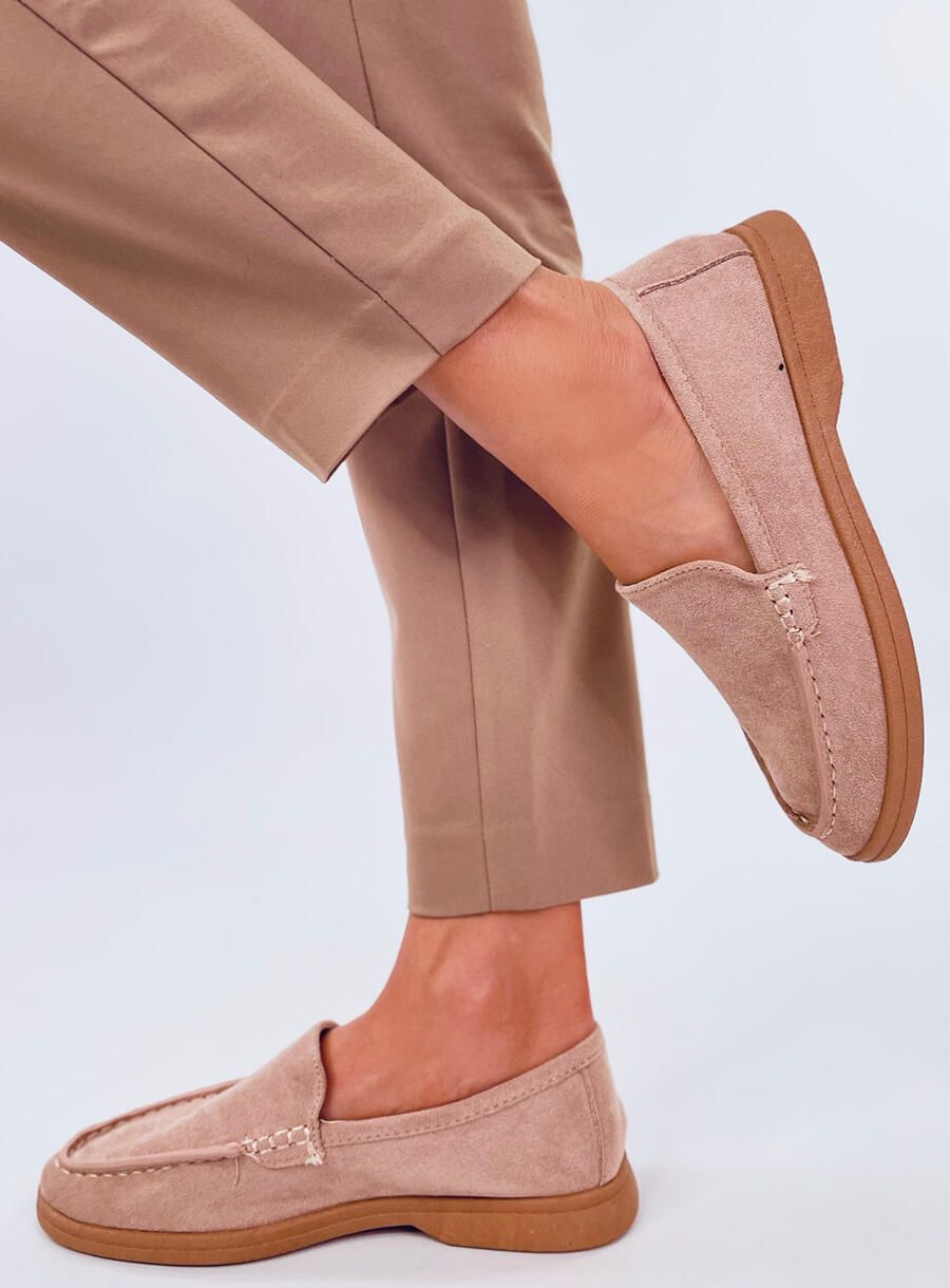 Extra měkké dámské mokasíny béžové