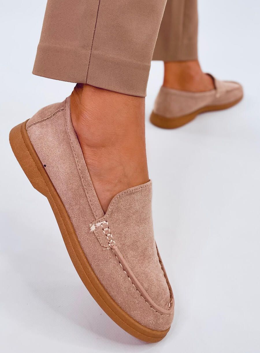 Extra měkké dámské mokasíny béžové