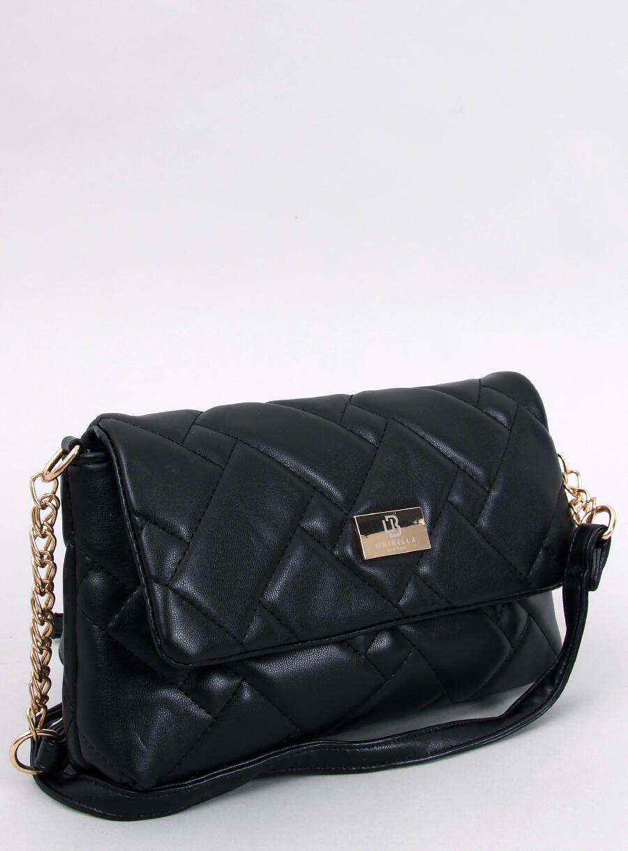 Černá prošívaná kabelka