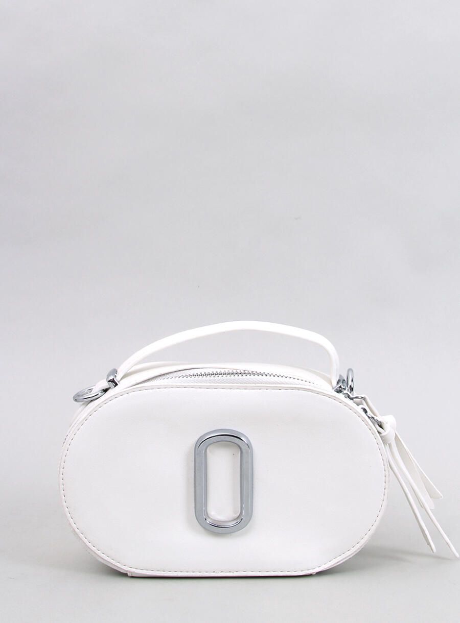 Bílá kabelka se širokým popruhem