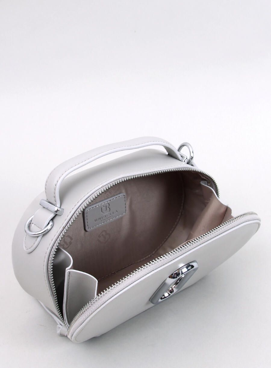 Šedá kabelka se širokým popruhem