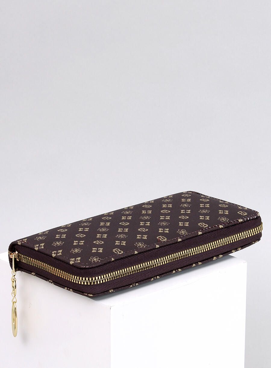 Dámská peněženka se vzorem hnědá