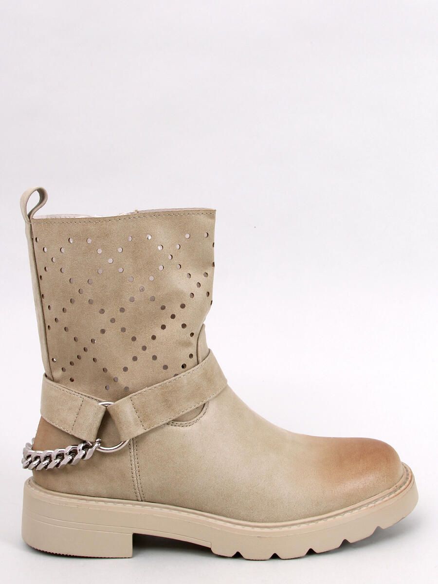 Zelené perforované kozačky