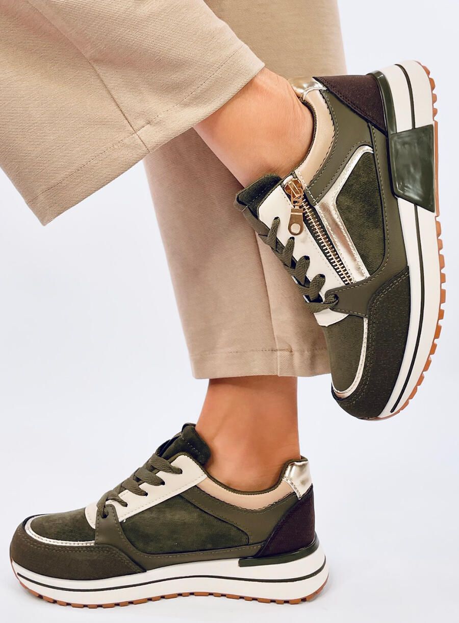 Dámská sportovní obuv khaki