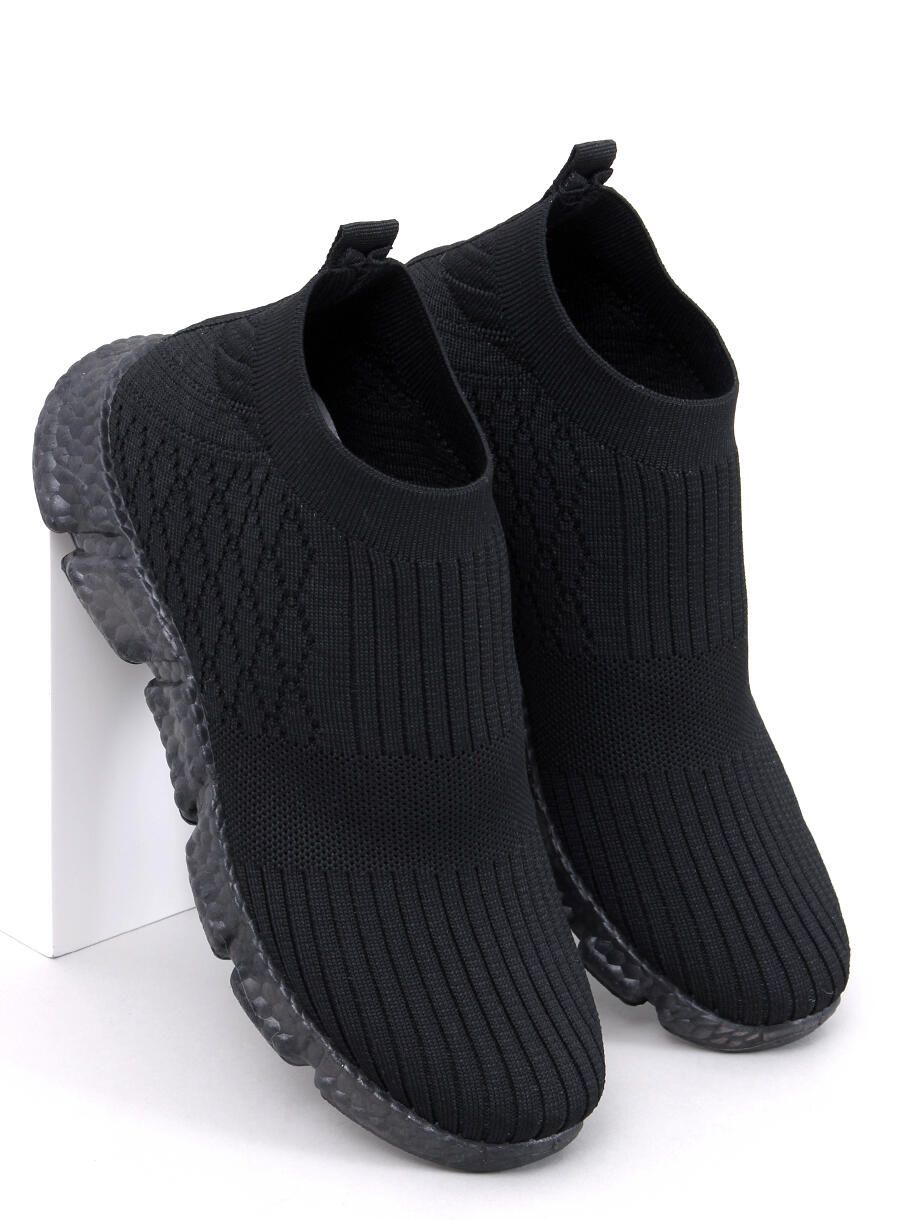 Dámské látkové slip-on tenisky černé