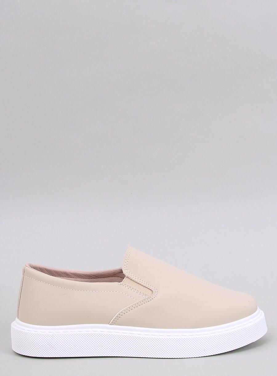 Slip-on dámské tenisky béžové