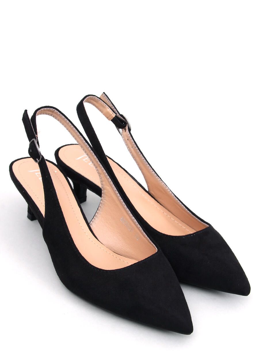 Černé lodičky na nízkém podpatku