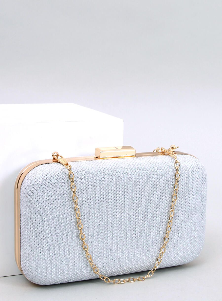 Lesklá dámská kabelka bílá