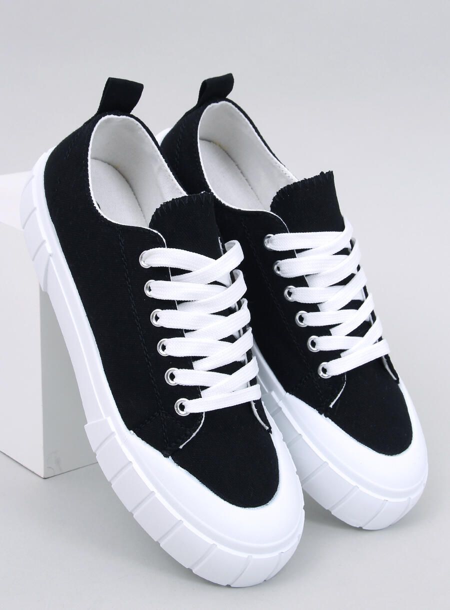 Černé plátěné dámské tenisky