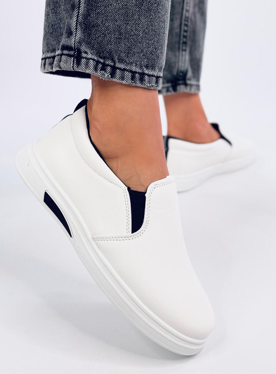 Slip-on tenisky bílá/černá