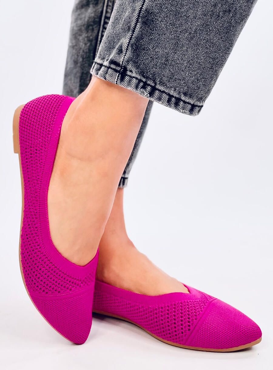 Ažurové baleríny fuchsiové