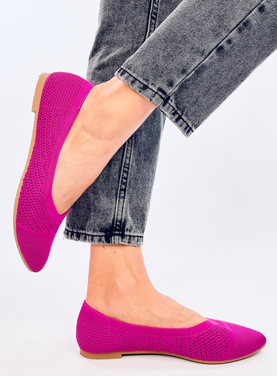 Ažurové baleríny fuchsiové