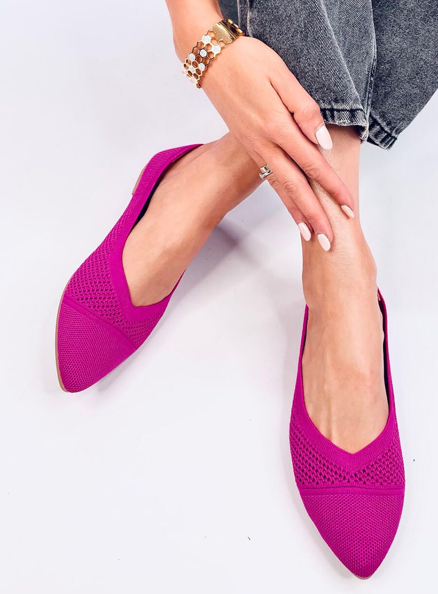 Ažurové baleríny fuchsiové
