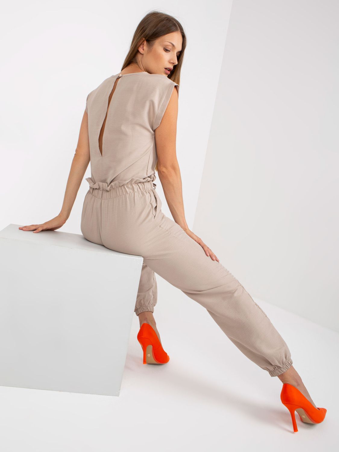 Béžový casual komplet