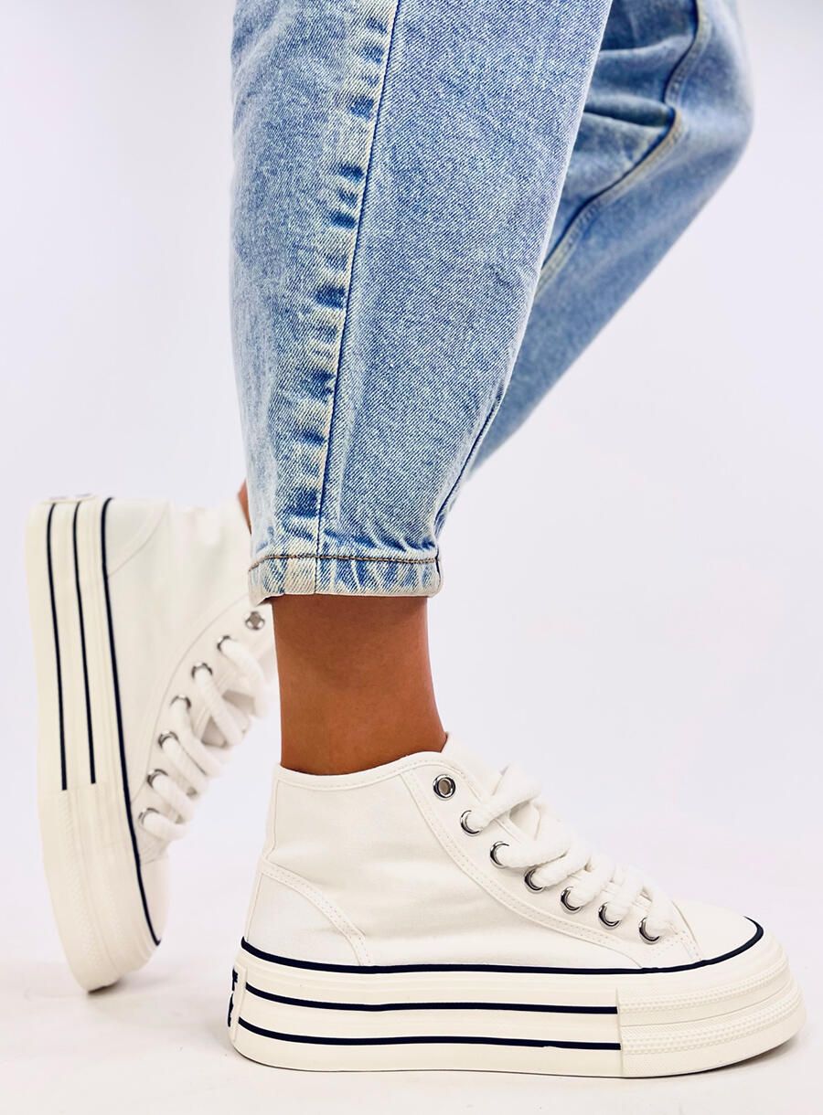 Vysoké tenisky RIA bílé