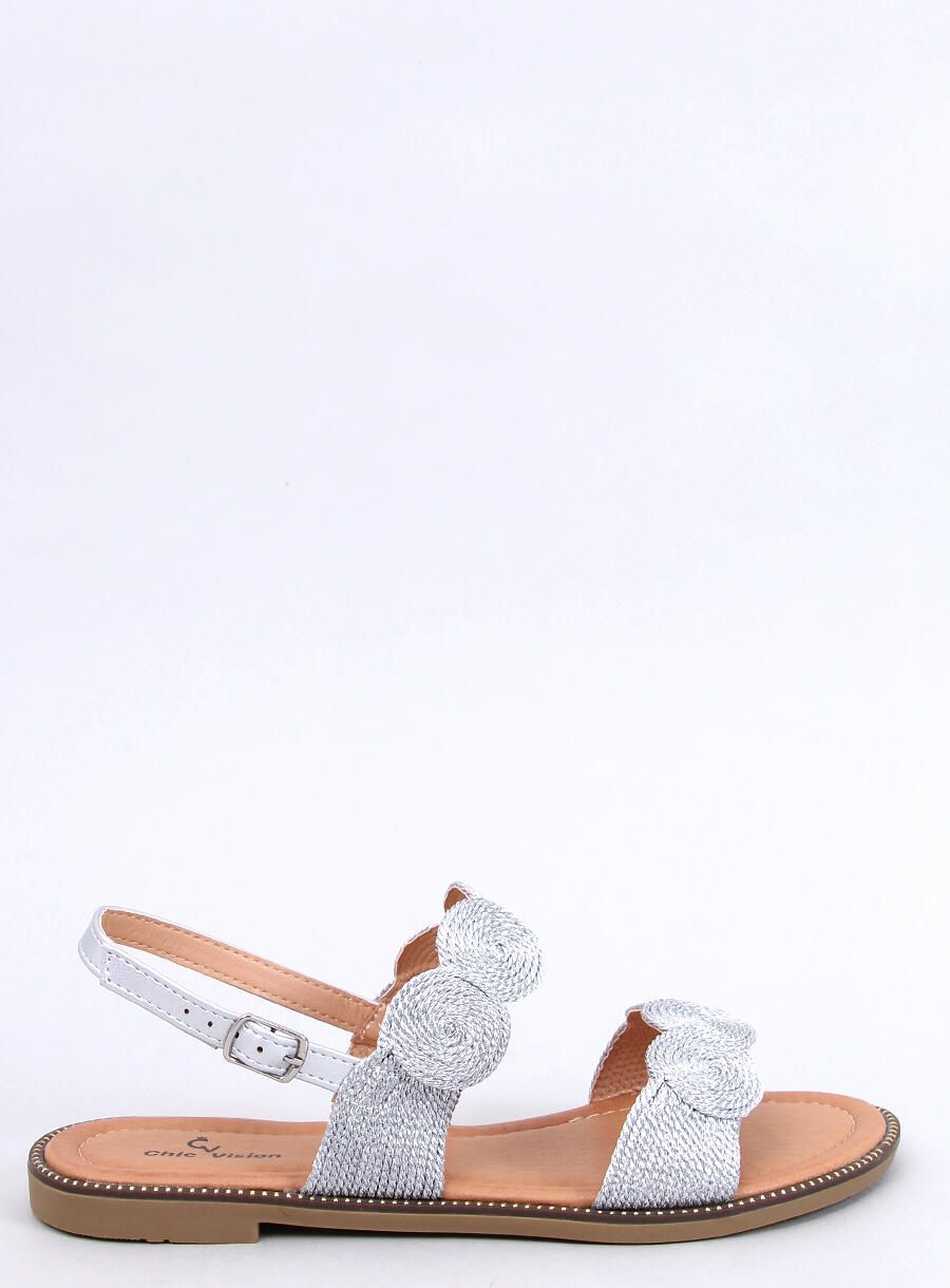 Letní sandály ATHENA stříbrné
