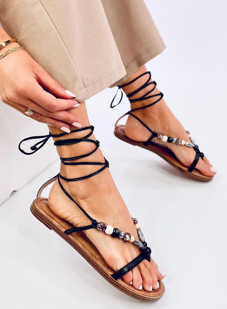 Letní boho sandály s korálky