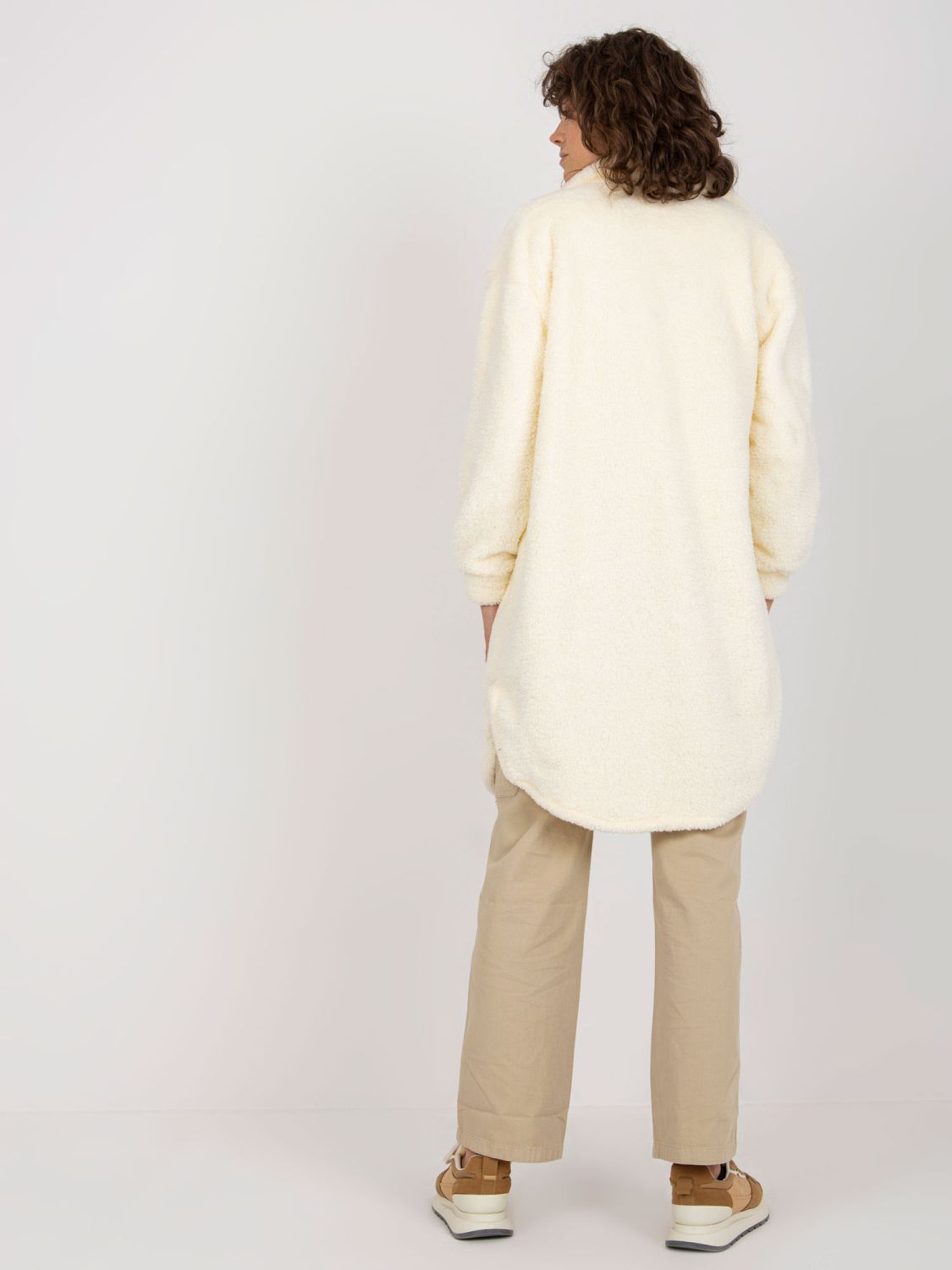 Ecru dlouhá košile