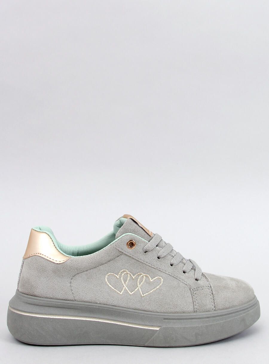 Pastelové tenisky HEART světle zelené