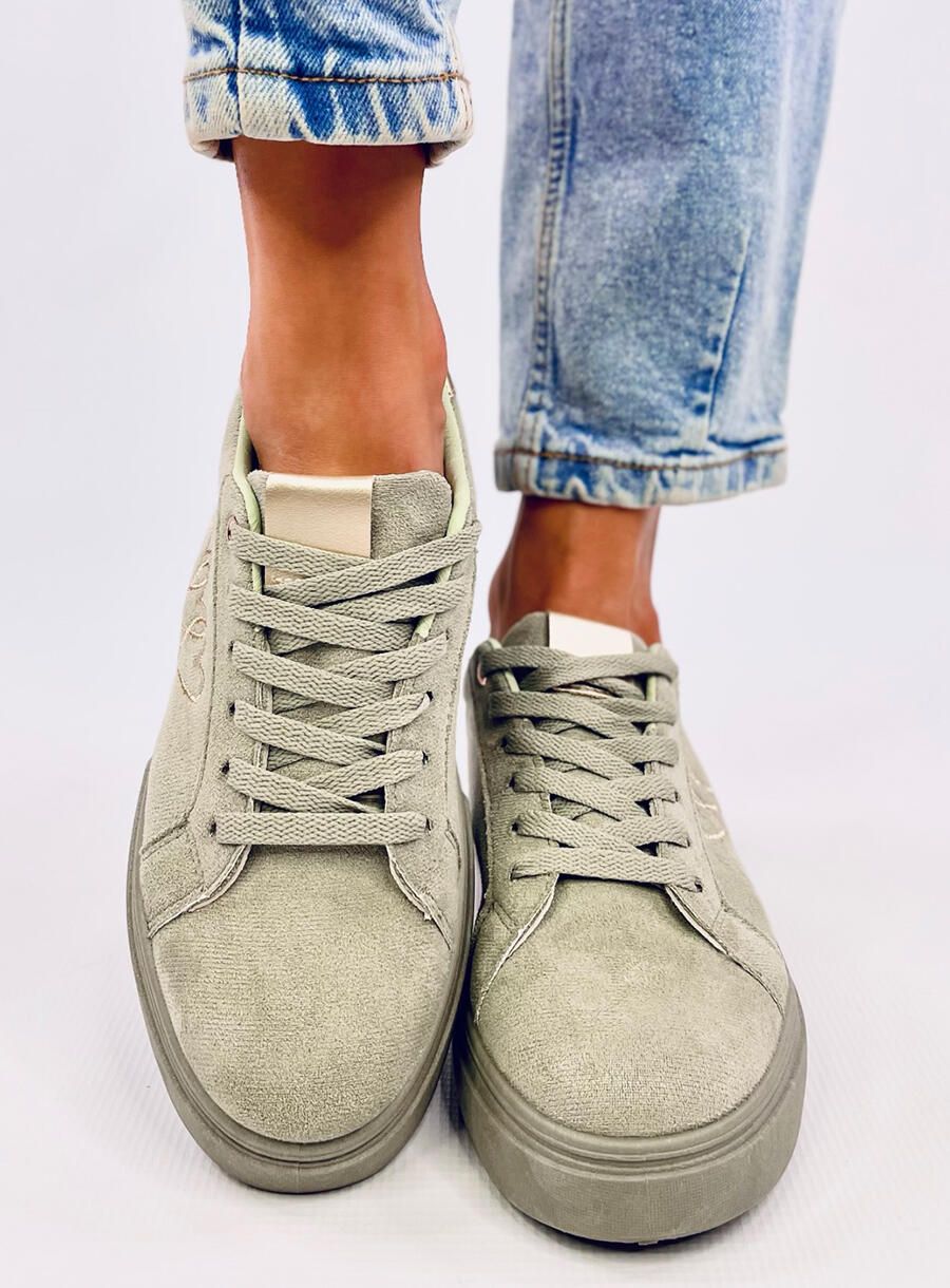 Pastelové tenisky HEART světle zelené