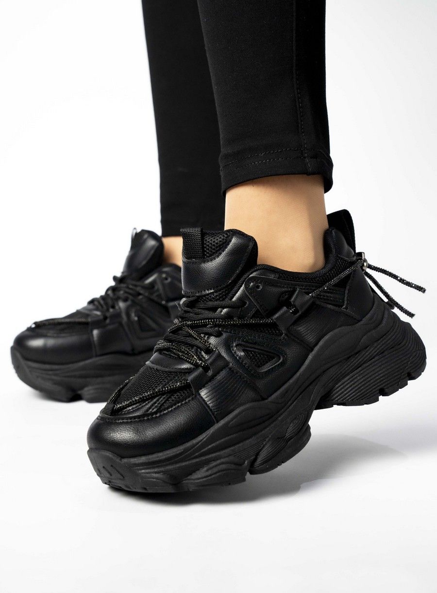 Dámské tenisky na platformě LUCA Černé