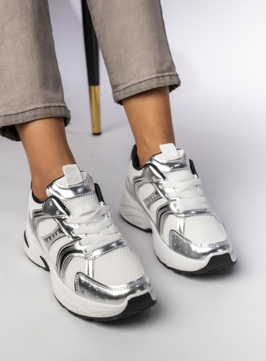 Dámské tenisky MOON bílá/stříbrná