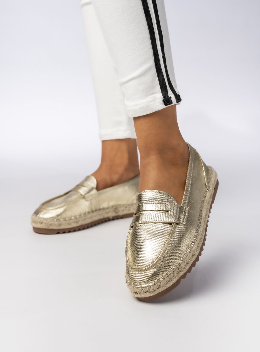 Dámské mokasíny TESSA zlaté