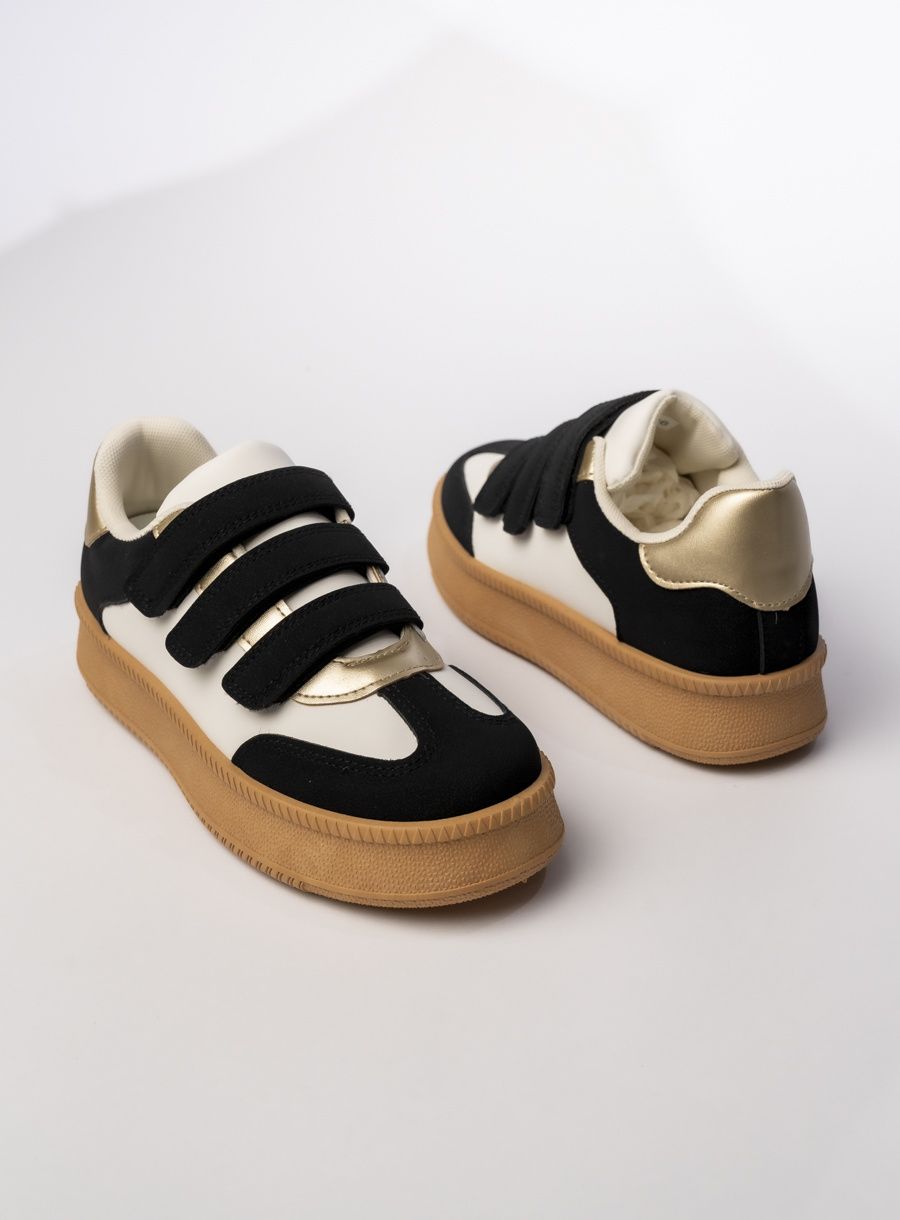 Dámské tenisky na suchý zip bílá/černá