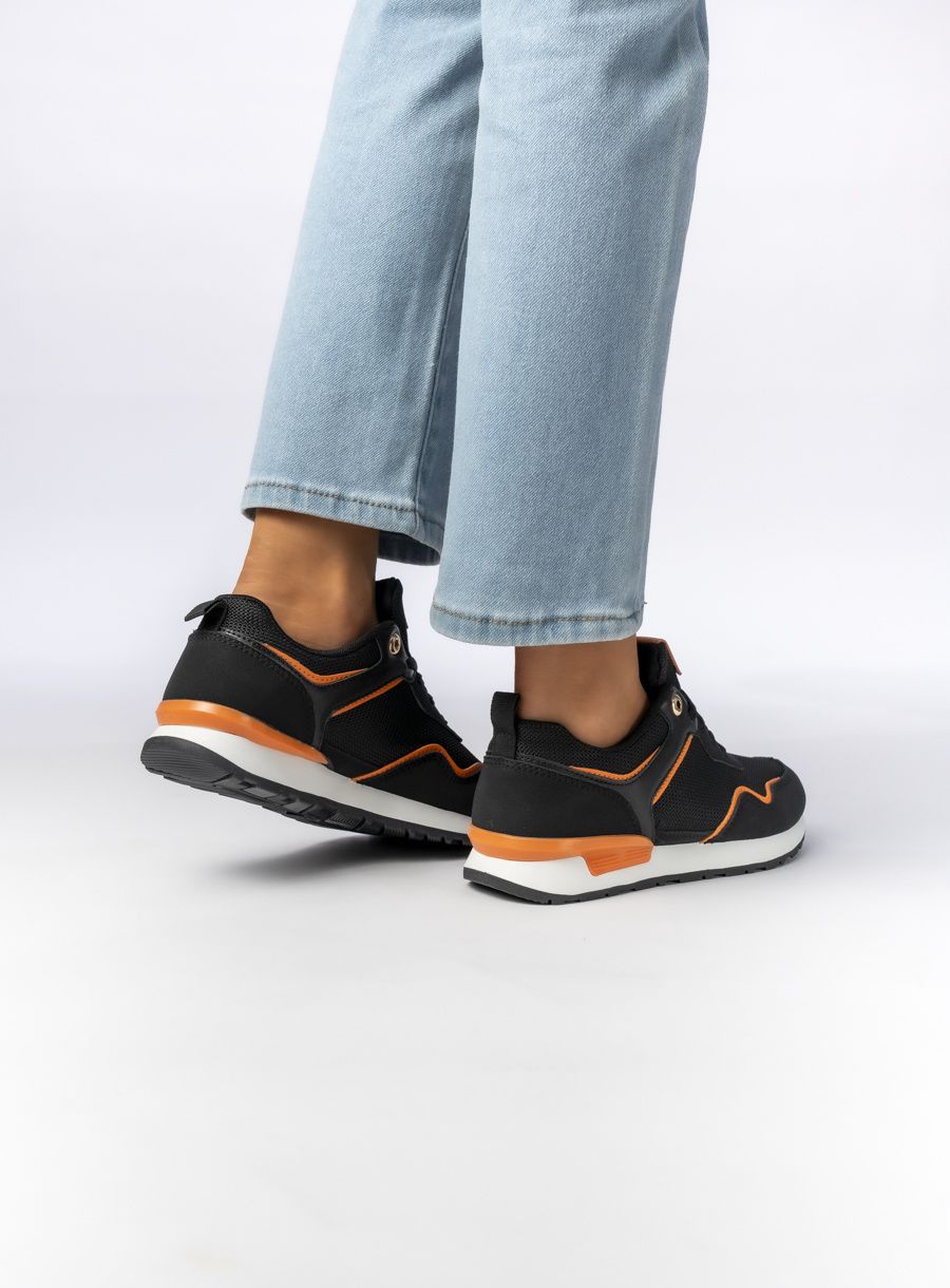 Sportovní tenisky LUCY černá/oranžová
