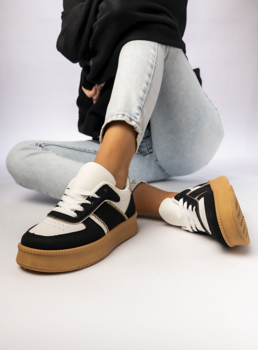 Černo-bílé dámské tenisky LIA