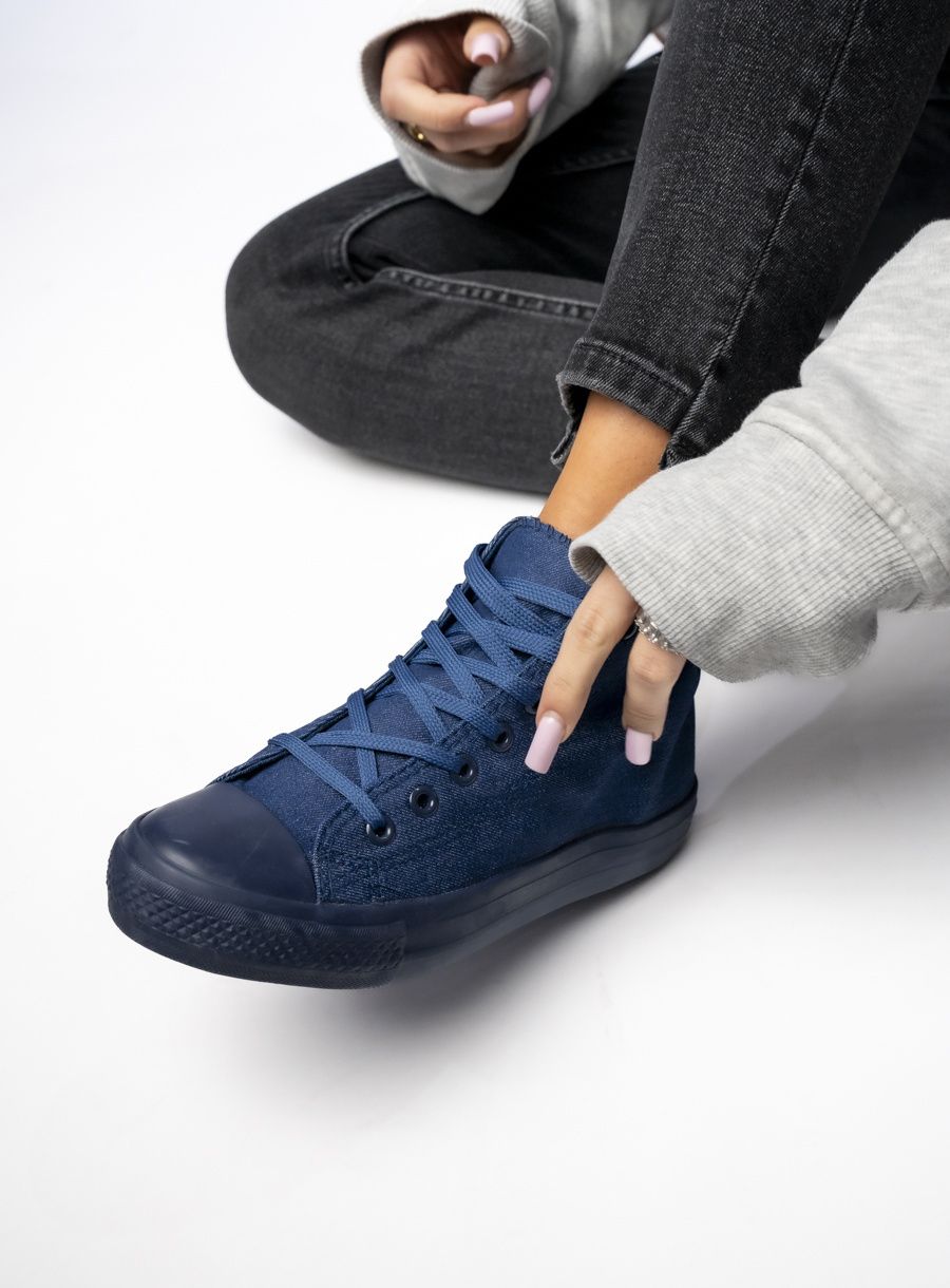 Dámské plátěné tenisky OHIO jeans modré