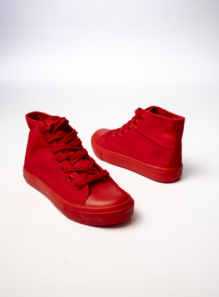 Dámské plátěné tenisky OHIO červené