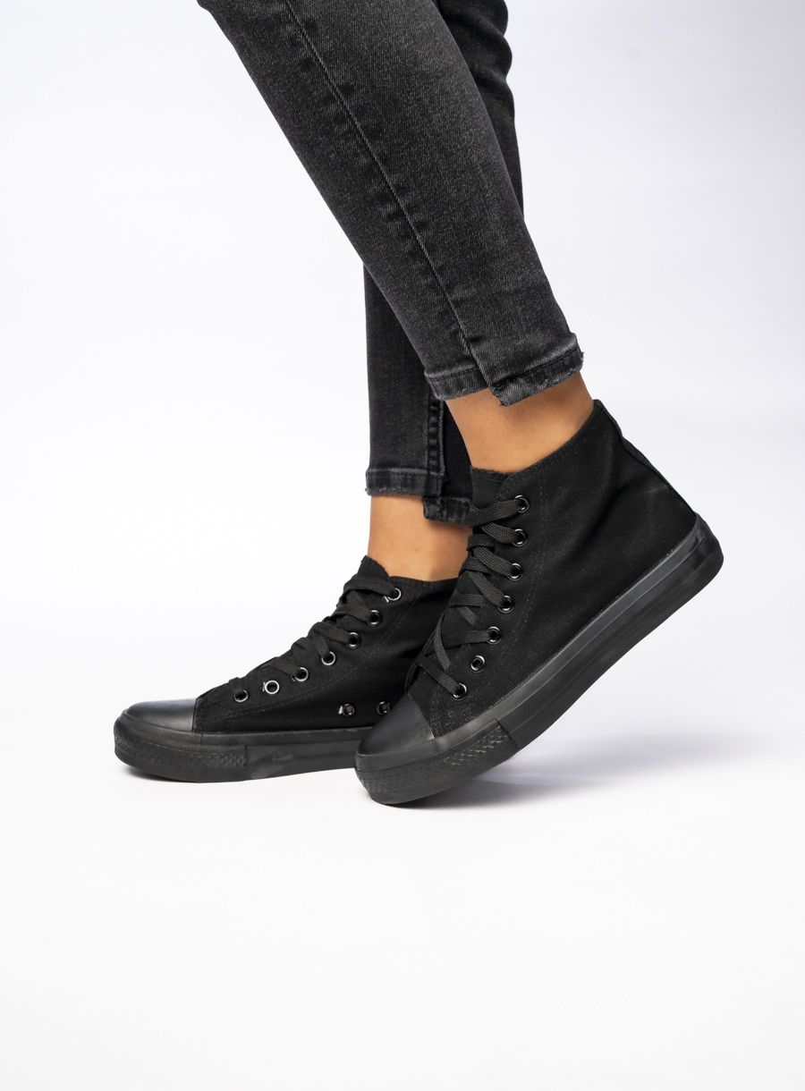 Dámské plátěné tenisky OHIO černé