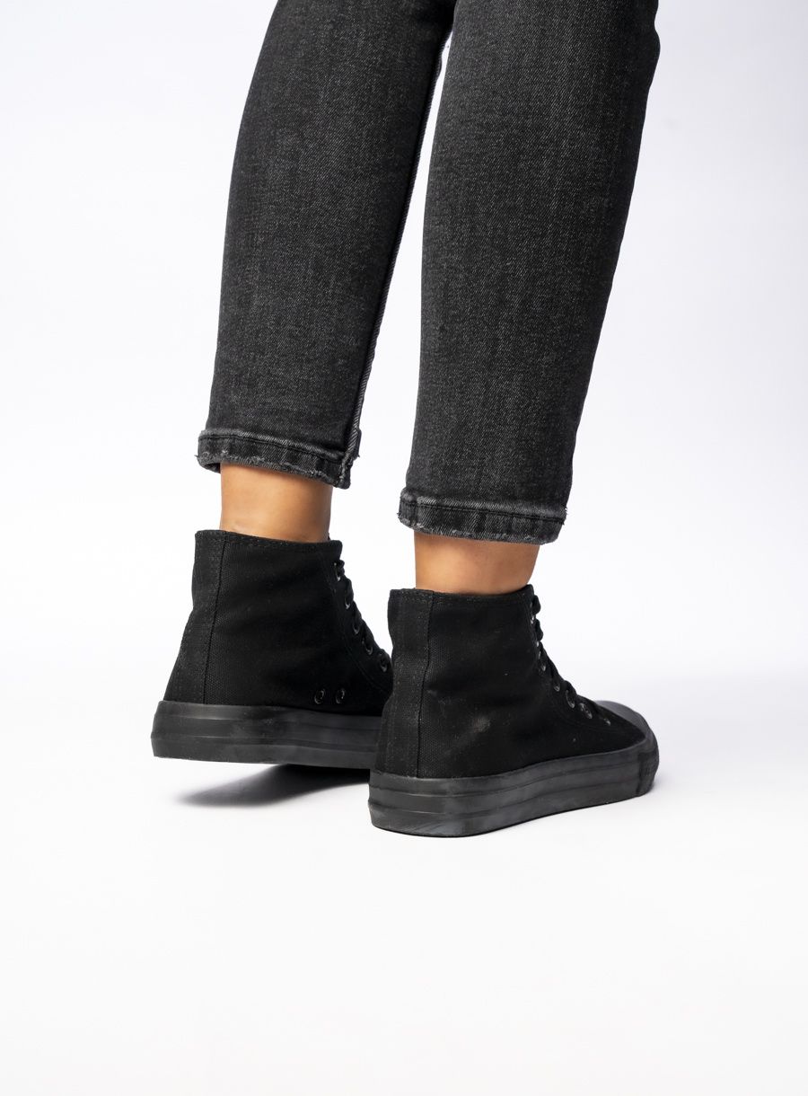 Dámské plátěné tenisky OHIO černé