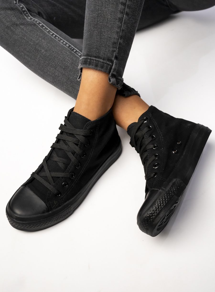 Dámské plátěné tenisky OHIO černé