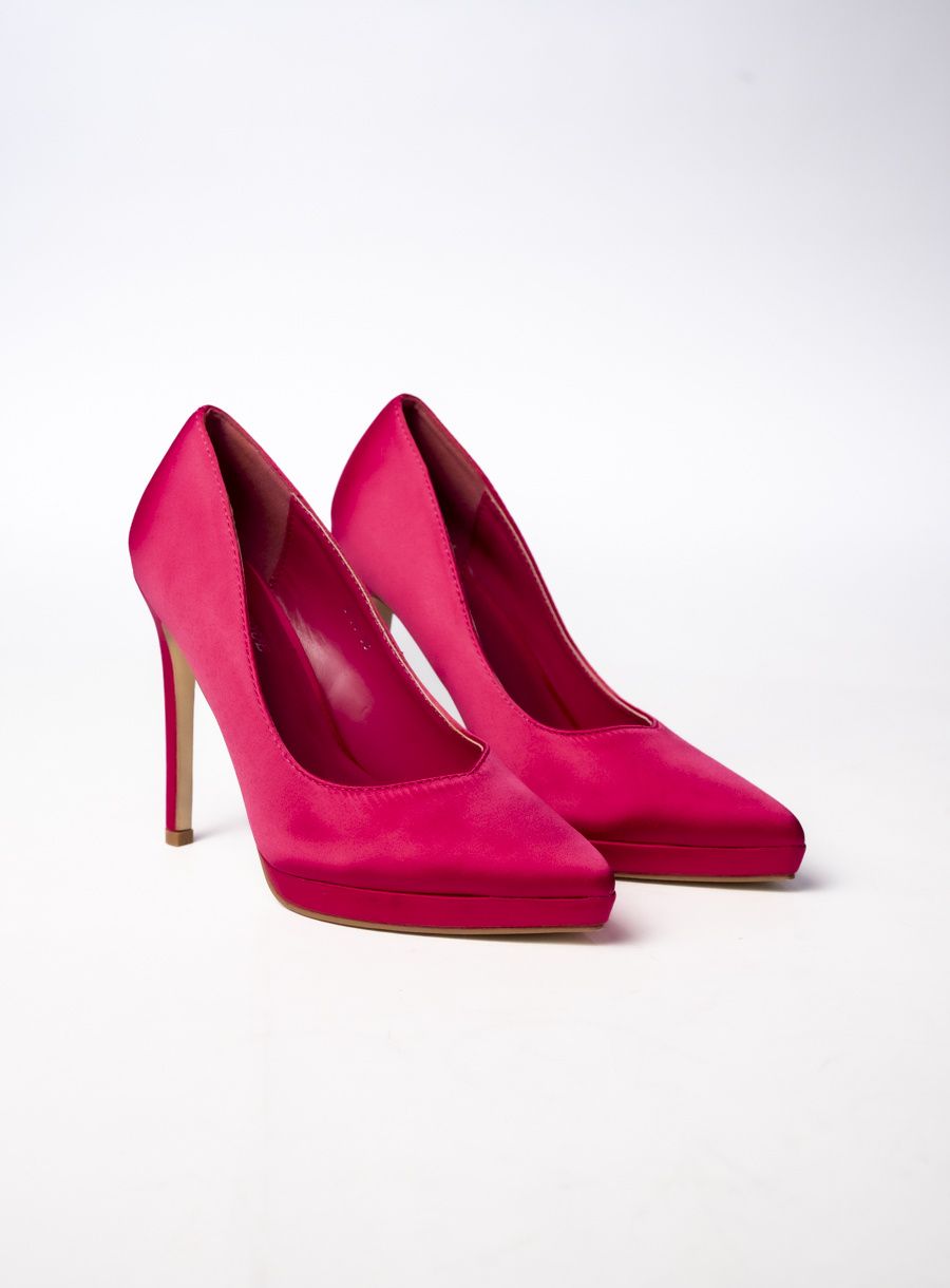 Saténové lodičky růžové